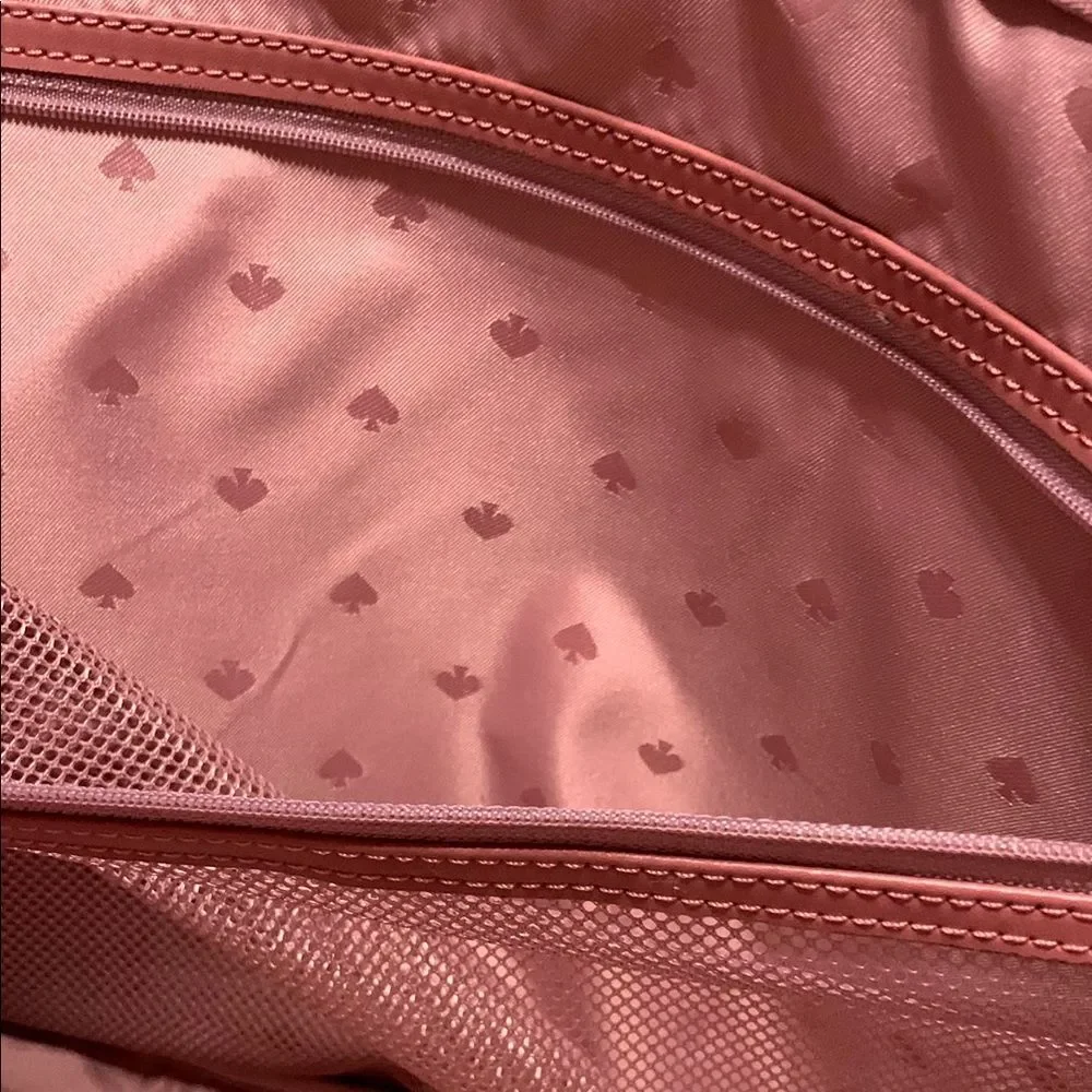 Kate Spade Chelsea color Pomegranate Laptop Bag with Structured Nylon Design